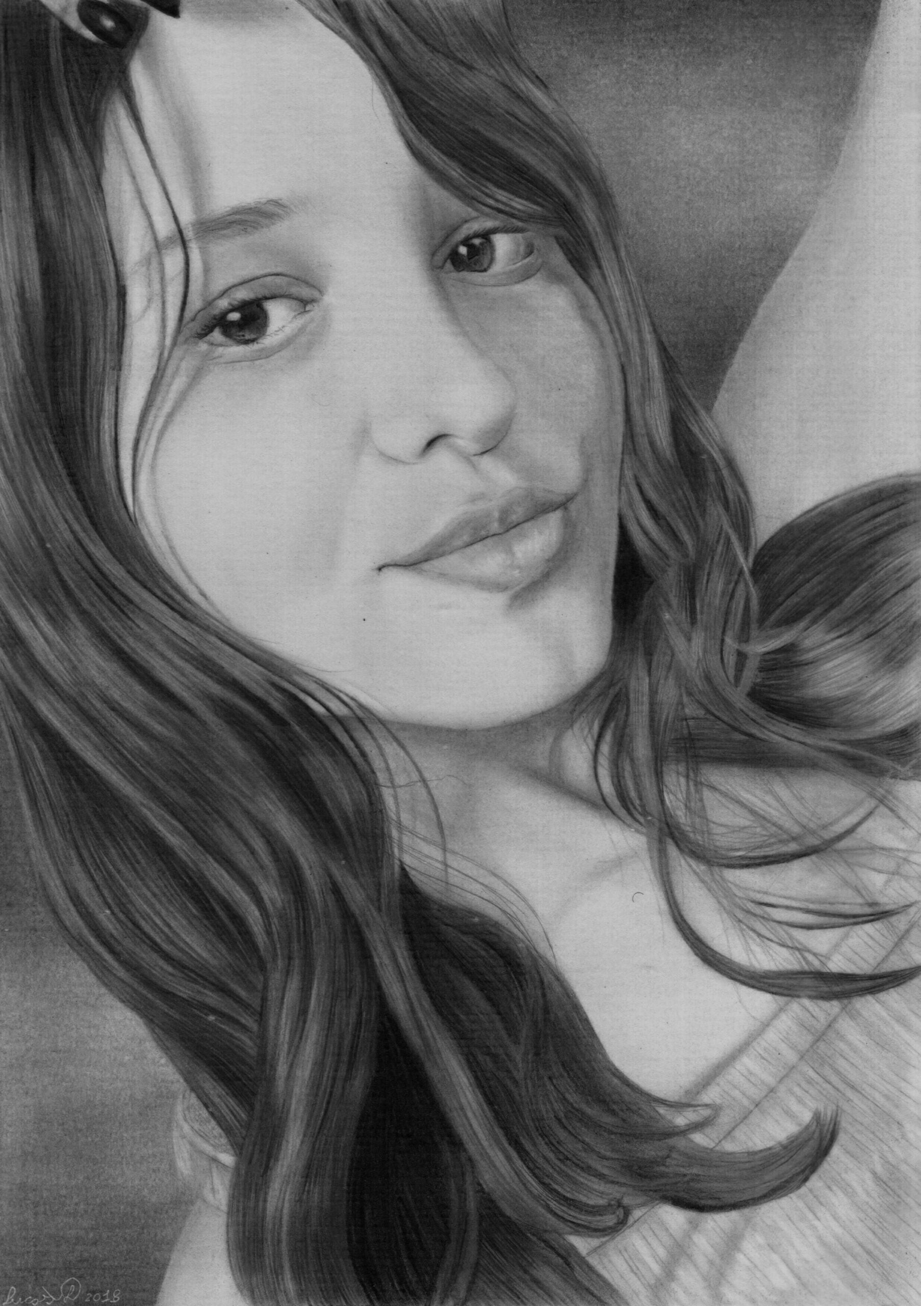 Exemplo de trabalho com encomendas de desenhos realistas feito pelo desenhista Lucas Damasceno.