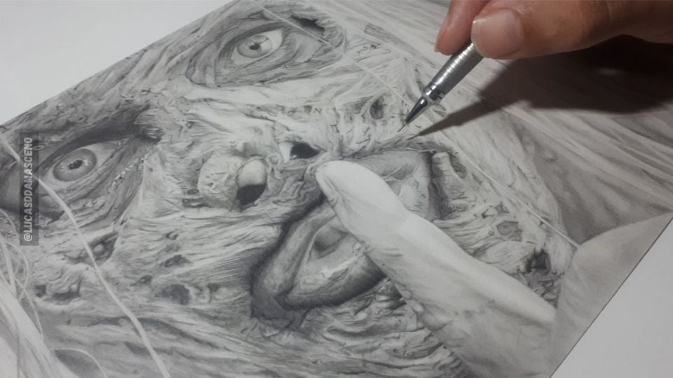 Arte realista da Alpha, ilustrando o que são estilos de desenho.