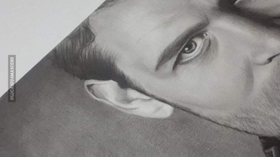 Cabelo realista, ilustrando que a prática fez eu aprender a desenhar.