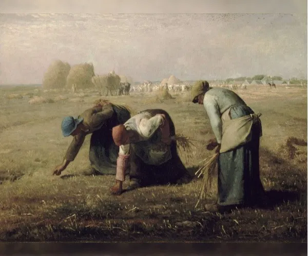 Des glaneuses, pintura a óleo feita pelo pintor Jean-François Millet, ilustrando o surgimento do Realismo.