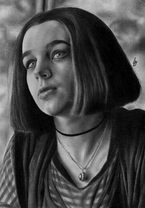 Desenho realista da Ravena da série Titans, ilustrando se é preciso ser autodidata.