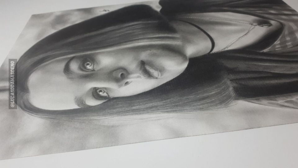 Desenho realista da Ravena, ilustrando meu objetivo com desenhos.