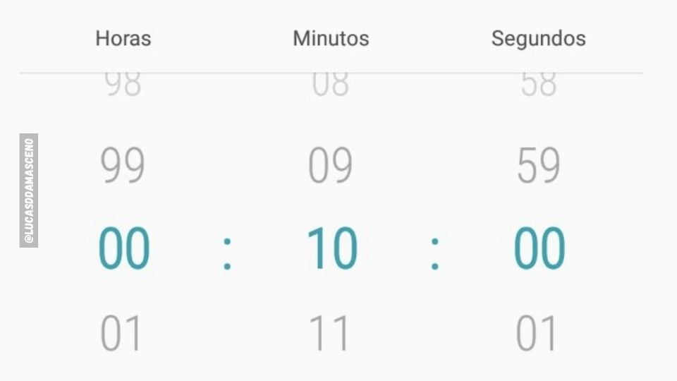 Print do meu cronômetro do celular mostrando como desenho mais rápido.