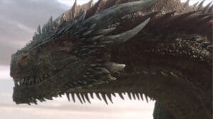 Drogon, dragão da série Game of Thrones.