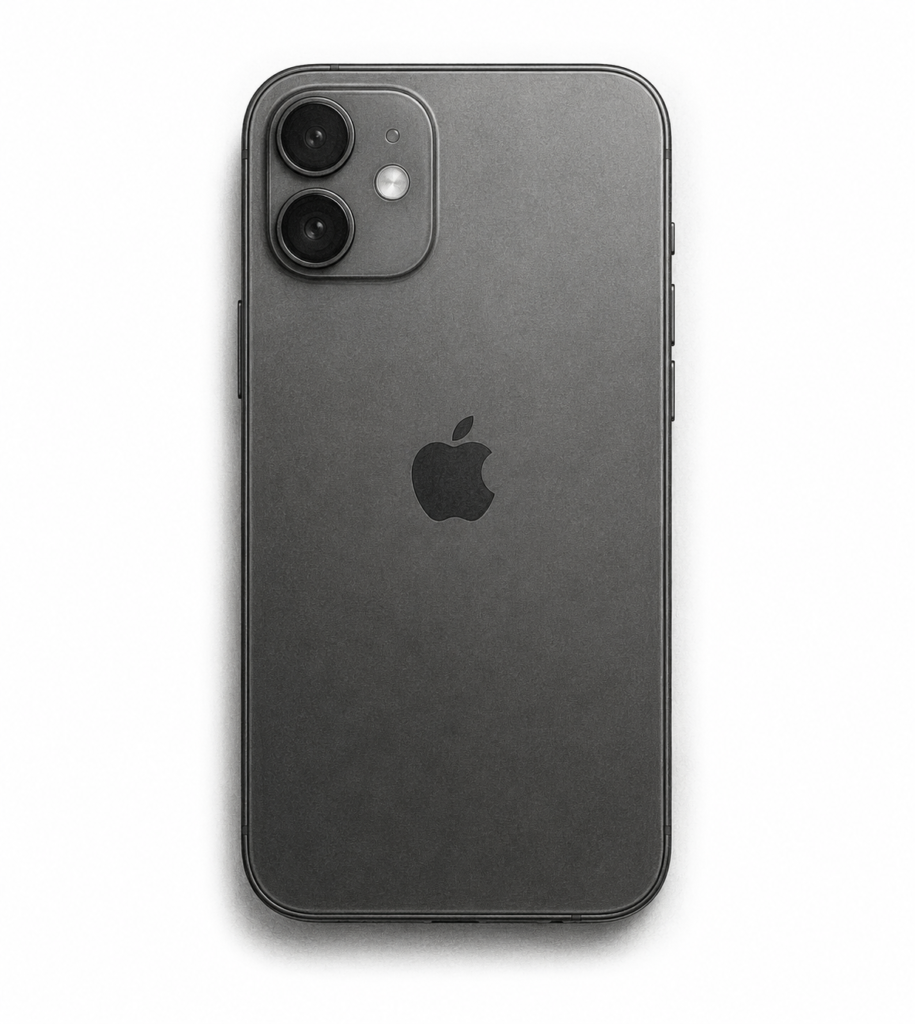 Arte realista de um celular iphone feito com IA, ilustrando desenhos de objetos.
